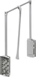 Гардеробный лифт Hafele 10 кг 770-1200 мм Серый комплект (805.20.557) - изображение 1