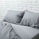 Комплект постільної білизни Бавовняні традиції Натхнення Світлий і темний сірий 1.5-спальний Для Євро-подушки (PF027) - зображення 3