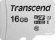 Карта памяти Transcend MicroSDHC 300S 16GB Class 10 UHS-I U1 no adapter (TS16GUSD300S) - изображение 1