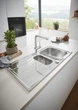 Кухонна мийка Grohe K500 60-S Нержавіюча сталь (31572SD0) - зображення 4