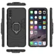 Чехол Ring case для Samsung Galaxy A30s (A307) бронированный бампер с кольцом черный - изображение 3