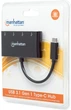 Hub USB Manhattan Type-C na 4 porty USB 3.0 (0766623162746) - obraz 5