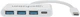 Hub USB Manhattan Type-C na 4 porty USB 3.0 + 3.1 PD (0766623163552) - obraz 2