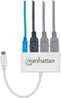 Hub USB Manhattan Type-C na 4 porty USB 3.0 + 3.1 PD (0766623163552) - obraz 4