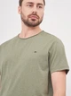 Футболка длинная мужская Tommy Hilfiger 10209.2 S Хаки - изображение 4