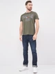 Футболка хлопковая длинная мужская Tommy Hilfiger 10215.3 S Хаки - изображение 3