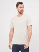 Футболка хлопковая длинная мужская Tommy Hilfiger 10274.4 S Светло-серая - изображение 1