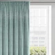 Дизайнерская портьера EuroFirany AURORA Velvet с цирконами 140 х 270 см (EU-367702) голубая - изображение 2