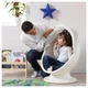 Вращающееся кресло IKEA PS LÖMSK бело-оранжевое 104.071.36 - зображення 3