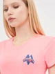 Футболка хлопковая длинная женская Tommy Hilfiger 10199.3 XS (40) Розовая - изображение 4