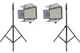 Набор LED-330C Duo: Накамерный свет KingMa LED-330C биколор CRI95 - 2 шт, Стойка KingMa BM-2800 - 2 шт - изображение 1