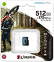 Карта памяти Kingston MicroSDXC 512GB Canvas Go! Plus Class 10 UHS-I U3 V30 A2 (SDCG3/512GBSP) - изображение 6