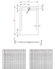 Душовий піддон Teos F 160x80 см білий (HTF16080-04) - изображение 3