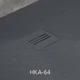 Душовий піддон Kyntos F 140x80 см антрацит (HKF14080-64) - зображення 4