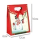 Сумочка подарочная Gift Bag Velcro Бумага Снеговик 16x12x6 см (20833) - изображение 2