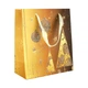 Сумочка Бумажная NewYear Gold Тale Золотая сказка Ёлки 21х18х8,5 см Золотой (20828) - изображение 3