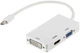 Переходник PowerPlant Mini DisplayPort (Thunderbolt) - HDMI+DVI+VGA (CA910946) - изображение 1
