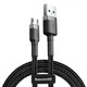 Дата кабель Baseus Cafule MicroUSB Cable 2.4A (1m) (CAMKLF-B) Серый / Черный - изображение 3