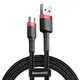 Кабель Baseus Cafule Cable USB For Micro 2.4A 1m Red+Black (CAMKLF-B91) - изображение 1