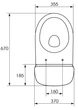 Унитаз-компакт CERSANIT Mito MERIDA 484 MR031 3/6 K03-036 с бачком и сиденьем дюропласт - изображение 3