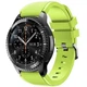 Силіконовий ремінець Watchbands для Samsung Gear S3 / Samsung Galaxy Watch 46mm Silver - зелений (WB001GREEN) - зображення 1