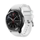 Силіконовий ремінець Watchbands для Samsung Gear S3 / Samsung Galaxy Watch 46mm Silver - білий (WB001WHITE) - зображення 1