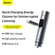 FM-трансмиттер Baseus Energy Column 2в1 MP3 Car QC3.0 18W Charger Bluetooth 5.0 2USB 3A Серебристый - изображение 14
