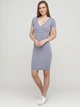 Сукня коротка осіння жіноча H&M 0525352-01 XS Світло-синя (KAY2000000893969) - зображення 1