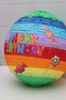 Піньята Happy Birthday кругла 45 см різнокольорова - изображение 3