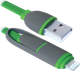 Кабель Defender USB10-03BP MicroUSB + Lightning 1 м Зелений (87489) - зображення 3