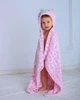 Детское полотенце с капюшоном DREAM TOWELS ЖИРАФЧИК 76Х92 РОЗОВЫЙ (DM-1012) - изображение 3