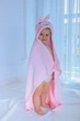 Дитячий рушник з капюшоном DREAM TOWELS ЗАЙЧИК 76Х92 РОЖЕВИЙ (DM-1013) - зображення 3