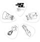 Медиаторы Planet Waves PW1CWH4-10JS Joe Satriani Picks White Medium 10 шт. - изображение 2