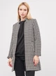 Пальто осеннее женское H&M S82908 34 Черно-белое в узоры (2600001461022) - изображение 1