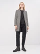 Пальто осеннее женское H&M S82908 34 Черно-белое в узоры (2600001461022) - изображение 3