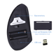 Вертикальна миша Meetion Wireless Black - зображення 4