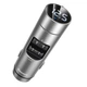 Автомобильный FM-трансмиттер (FM-модулятор) Baseus Energy Column (BS-01) Bluetooth 5.0 MP3 c функцией зарядного устройства 2-USB (3.1А) и вольтметром, серебристый (CCNLZ-0S) - изображение 1
