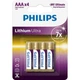 Батарейка PHILIPS AAA FR03 Lithium Ultra * 4 (FR03LB4A/10) - зображення 1
