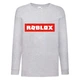 Лонгслив реглан Роблокс 3 (Roblox) серый (RBL gr 03) 164 см - изображение 1