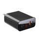 Мережевий зарядний пристрій Baseus Speed PPS Smart Shutdown & Digital Display Touch Charger C+U 45W EU Black (CCFSEU907-01) - зображення 4