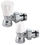 Комплект кранов радиаторных CALEFFI 1/2" угловой (411431) - изображение 1