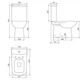 Унитаз-компакт CERASTYLE Duru 028800 c вертикальным сливом + сиденье Slim Soft Close 9SC1143001 - изображение 7