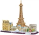 3D-пазл CubicFun City Line Paris (MC254h) (6944588202545) - изображение 3