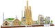 3D пазл CubicFun City Line Barcelona (MC256h) (6944588202569) - изображение 3