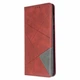 Чехол-книжка с кармашками UniCase Geometric Pattern для Samsung Galaxy A71 (A715) - Red - изображение 2