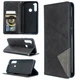Чехол-книжка с кармашками UniCase Geometric Pattern для Xiaomi Redmi Note 8T - Black - изображение 1