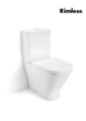 Унитаз-компакт Roca Gap Clean Rim A34D738000 с сидением Soft Close - изображение 1