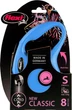 Поводок-рулетка Flexi New Classic S 8 м Синий - изображение 1