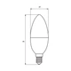 Лампа світлодіодна EUROLAMP промо-набір ECO CL 7Вт E14 4000K 1+1 (MLP-LED-CL-07144(Е)) - зображення 3