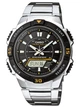 Мужские наручные часы Casio AQ-S800WD-1EVEF Черные\Серебро 12/24 ч - изображение 1